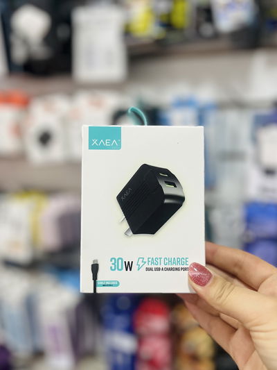 Cargador only 2 usb + cable tipo C XAEA 30W