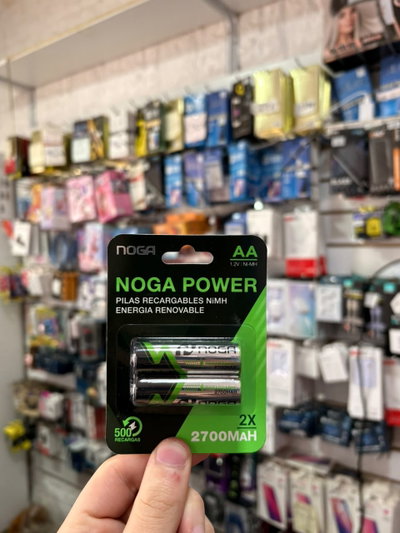 Pila Recargable AA NOGA 2.700 MAh (2 Unidades)