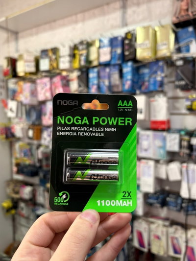 Pila Recargable AAA NOGA 1.110 MAh (2 Unidades)