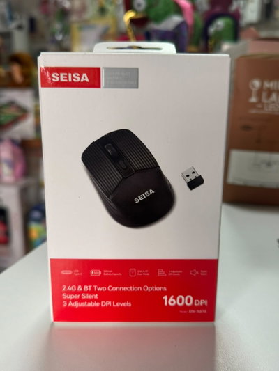 Mouse inalambrico Recargable Seisa USB o Bluethooth
