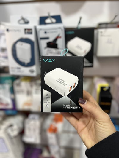 Cargador intensify 30w 2 usb + cable tipo C