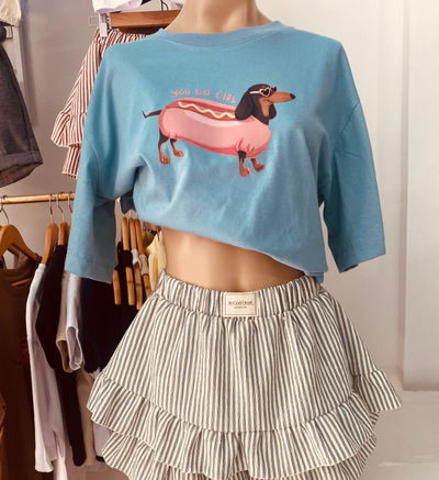 REMERA BOXY FIT SALCHICHA