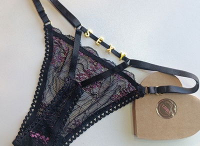 TANGA PERSONALIZADA DORADAS