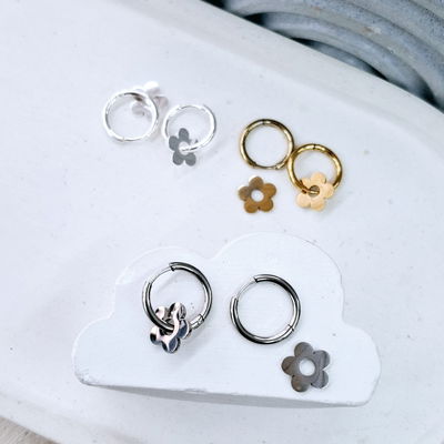 Aros clicker con Flor pase interno●AQ●AD●AB●