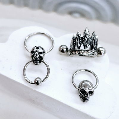 Helix Argollitas con Detalles ●AQ●