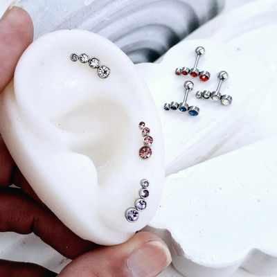 Helix 4 strass ●AQ●
