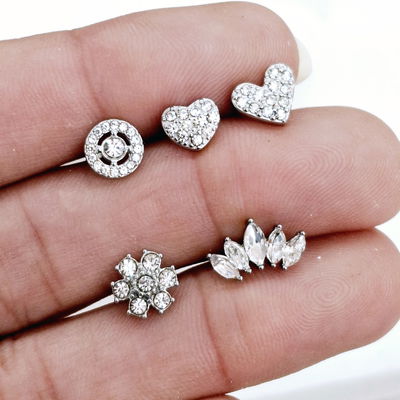 Helix con formitas y strass ●AQ●