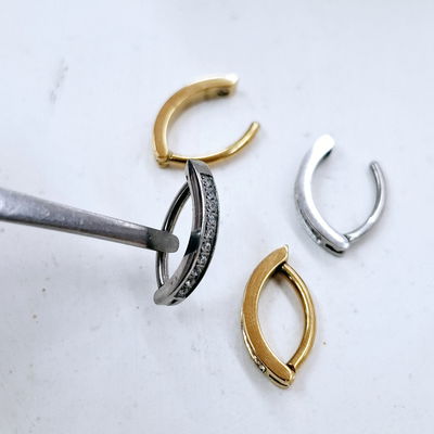 Piercing Ombligo microstrass clicker ●AQ●AD●