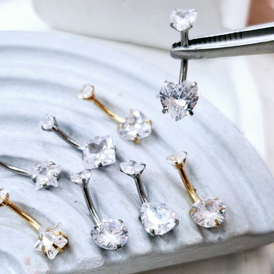 Ombligo strass Rosca Interna ●AQ●AD●