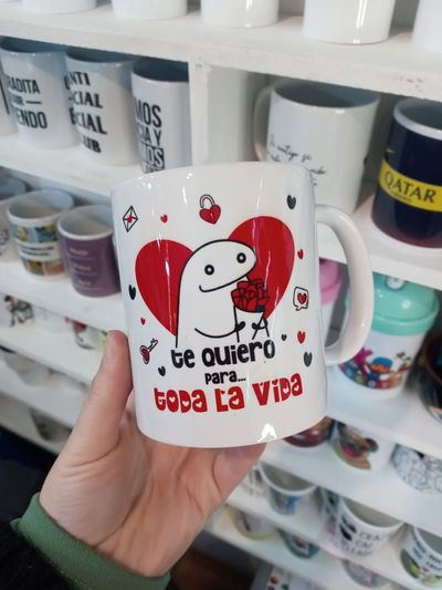 Taza de cerámica, Flork Te quiero para toda la vida