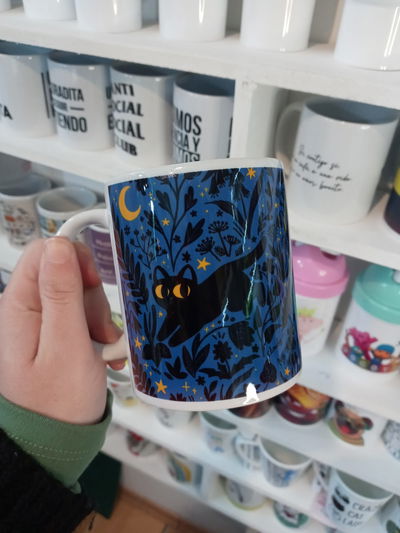 Taza de cerámica, Michi Negro