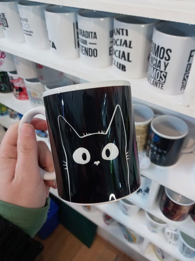 Taza de cerámica, Michi Negro 2