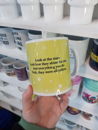 Taza de cerámica, Coldplay