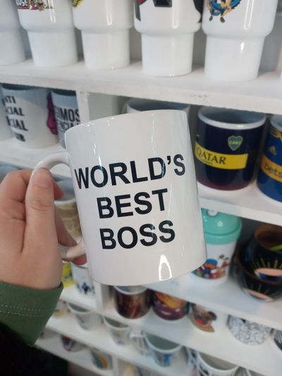 Taza de cerámica, The Office Worlds Best  Boss