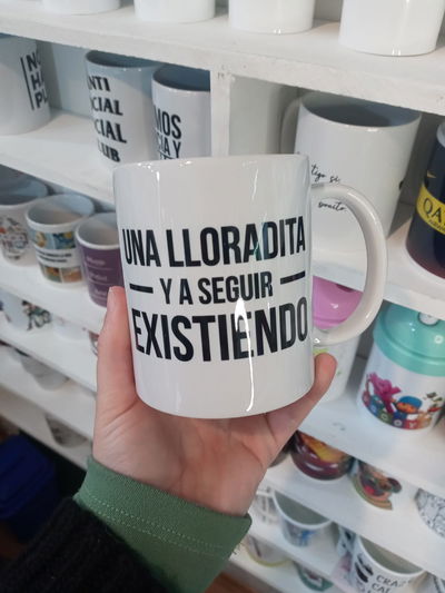 Taza de cerámica, Una lloradita y a seguir