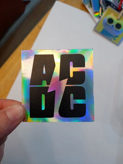 Vinilo holográfico AC DC