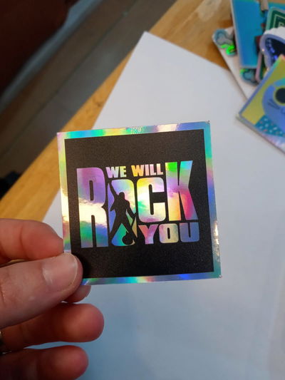 Vinilo holográfico WE WILL ROCK YOU