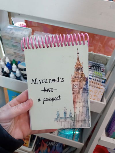 Anotador A6 all you need is a passport