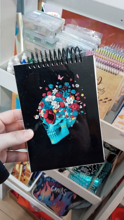 Anotador A6  CALAVERA MARIPOSAS