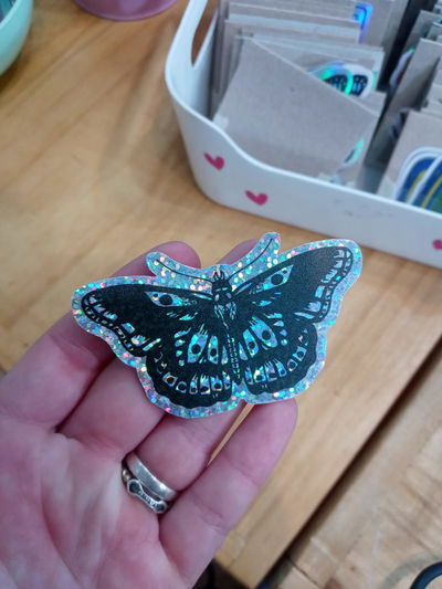 Vinilo holográfico glitter MARIPOSA