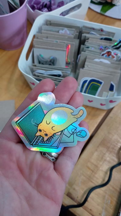 Vinilo holográfico MICHI COMPU