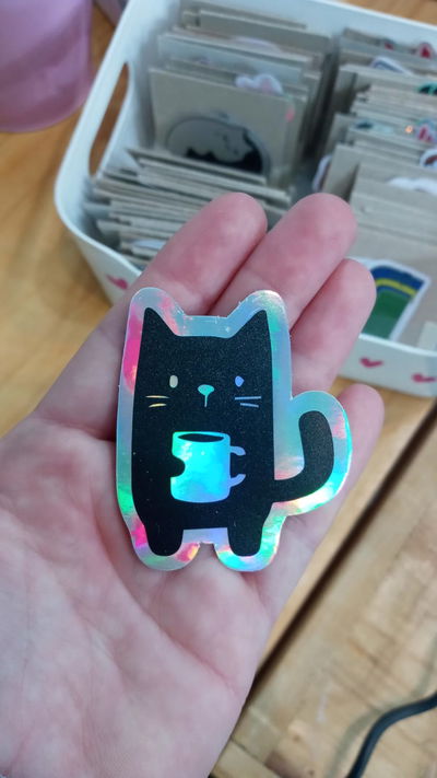 Vinilo holográfico MICHI CAFÉ