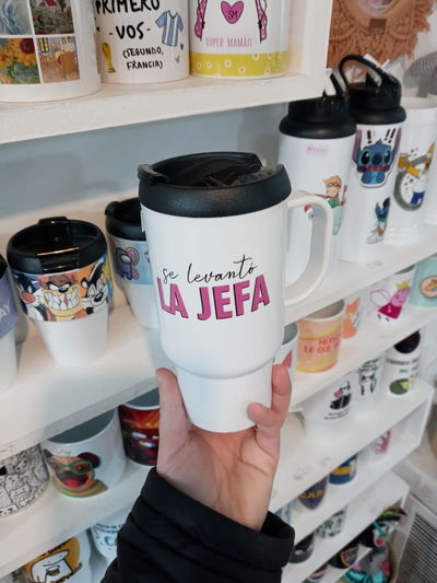 Jarro tipo termico SE LEVANTÓ LA JEFA