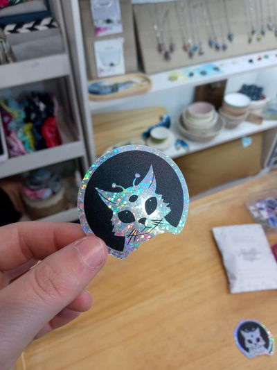 Vinilo holográfico glitter MICHI DE OTRO PLANETA