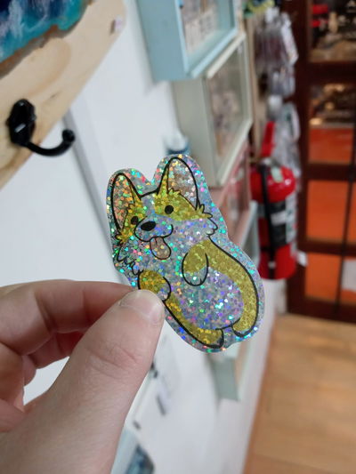 Vinilo holográfico glitter  PERRITO