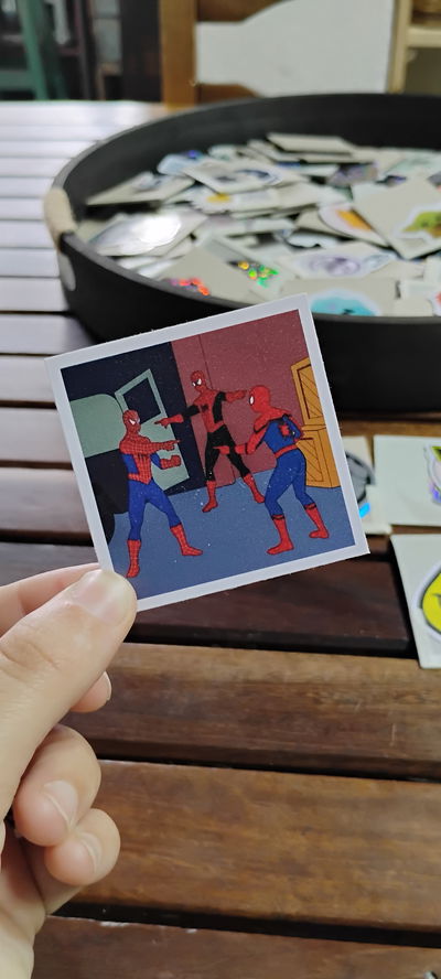 Vinilo  Spider man meme