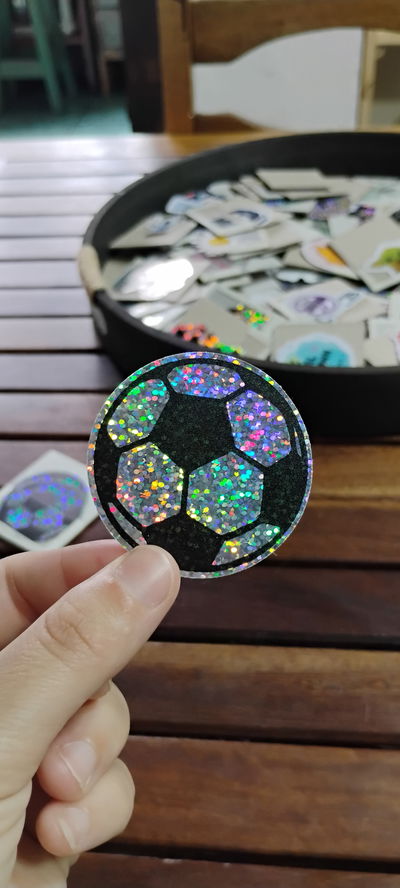 Vinilo holográfico glitter Futbol