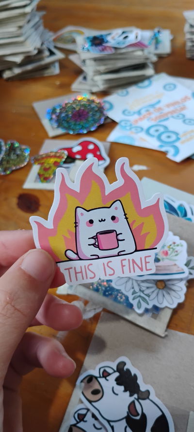 Vinilo Michi this is fine