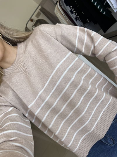 SWEATER RAYADO V PREMIUM 