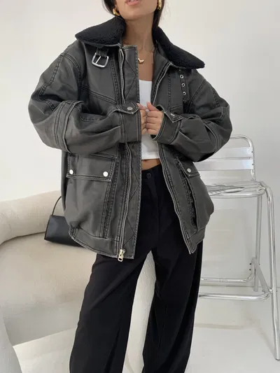 CAMPERA AVIADORA GREY