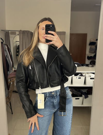 CAMPERA CUERO BLACK