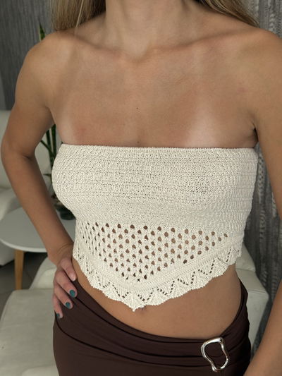 STRAPLESS TEJIDO MYKONOS