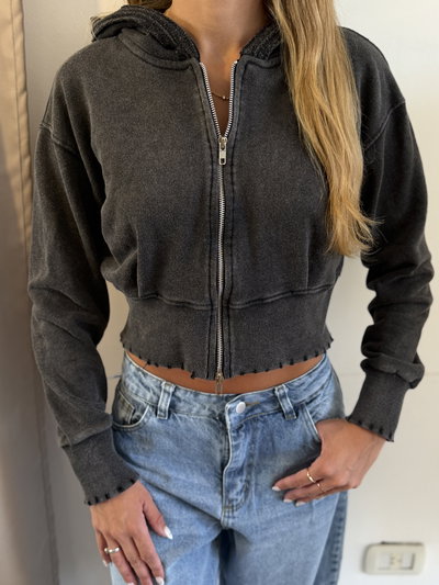 CAMPERA DOBLE CIERRE WASH