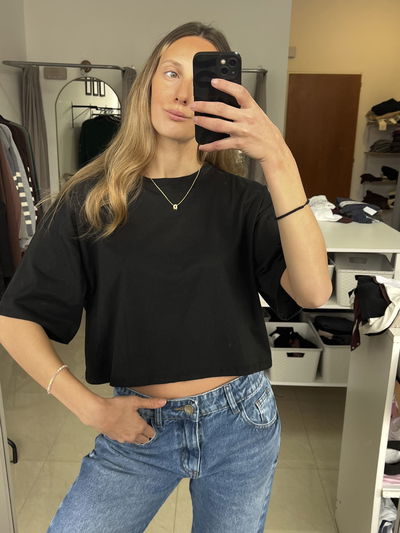 REMERA OVER CROP