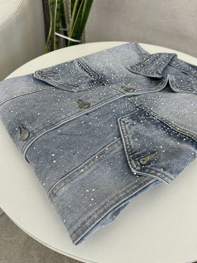 CAMPERA DENIM STRASS