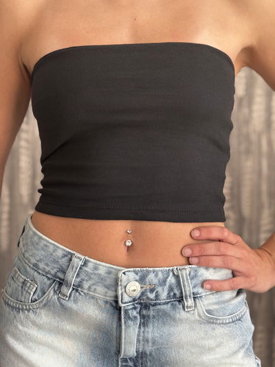 STRAPLESS BASIC ALGODON