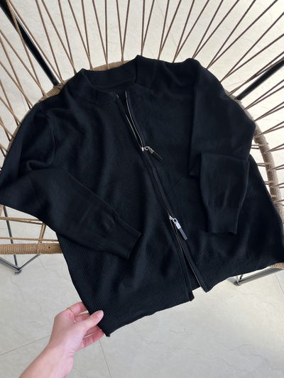 CAMPERA DOBLE CIERRE BLACK