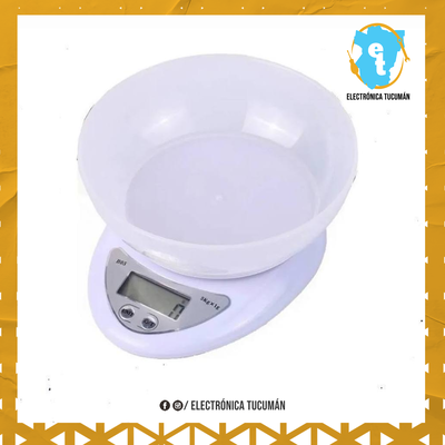 BALANZA DIGITAL DE COCINA CON RECIPIENTE (BOWL)