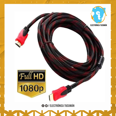CABLE HDMI 5 METROS MALLADO FULLHD 1080P