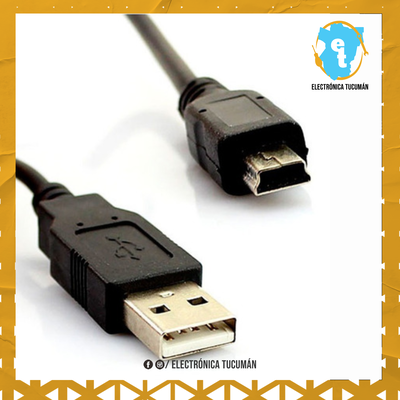 CABLE MINI USB 5 PIN PARA CARGA Y DATOS V3 USB 2.0 REFORZADO