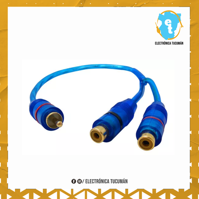 Cable Rca Derivador Y  2 Macho 1 Hembra Para Potencias