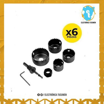 MECHAS COPA PARA MADERA, YESO Y PLASTICO KIT 6 PIEZAS