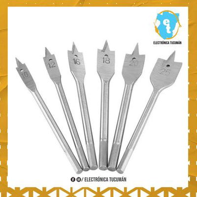 Juego de 6 Mecha Pala, Paleta Para Madera