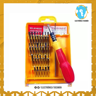 KIT DESTORNILLADOR 32 PUNTAS INTERCAMBIABLES