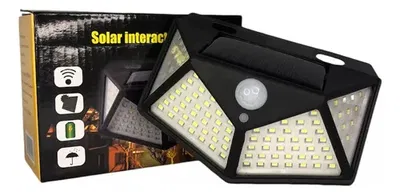 Reflector Solar 100 Led Luz Exterior