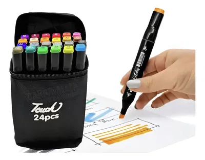 Marcadores Colores Doble Punta x24u